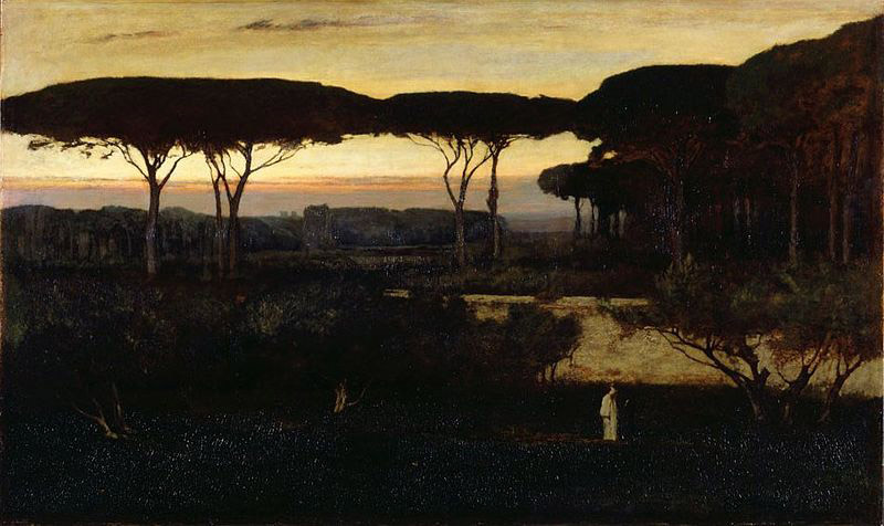 George Inness Pines and Olives at Albano,